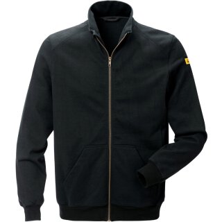 Fristads Kansas ESD Sweatshirt-Jacke 4080 XG85 in Farbe Schwarz & Größe 3XL