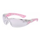 Bollé Rush+Small Schutzbrille Bügelbrille Klar mit blau/Weiß Rahmen