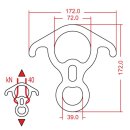 KONG - Abseilachter Alu BIG 8 - in verschiedenen Farben