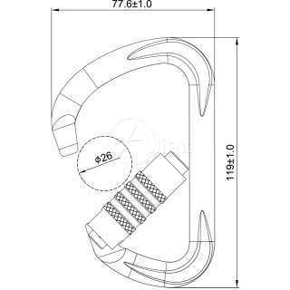 Aliens Stahlkarabiner D Trilock Karabinerverschluß Karabinerfarbe