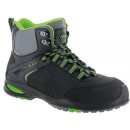 Triuso S3 Sicherheitsstiefel niedrig, Metallfrei, Schwarz-Grün 42