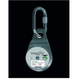 MAS Absturzsicherung Umlenkrolle mit Bergesteigerhaken