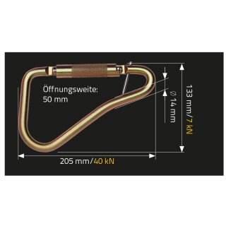 MAS Absturzsicherung Bergsteigerhaken BS 50