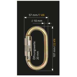 MAS Absturzsicherung Bergsteigerhaken BS 40 TR