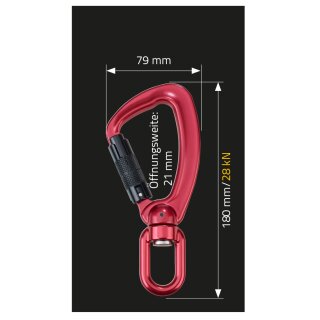 MAS Absturzsicherung Drehwirbelkarabinerhaken Mas 54 TR