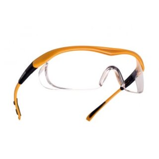 Bollé Targa Schutzbrille Bügelbrille Klar - schwarzes Gestell
