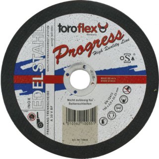 Triuso Trennscheibe Metall,Inox,125mm 125x1,2x22,2mm, "Progress"