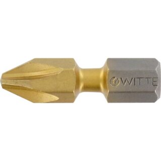 Triuso 2679-T BIT in versch. Versionen, Bitflex TIN, 1 Stück 25mm,mit Dämpfungszone,"Witte"