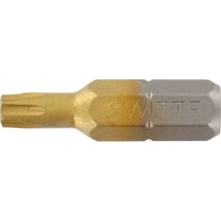 Triuso BIT-TORX T20 TIN, 2 Stück,25mm auf Karte, "Witte"