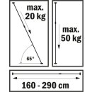 Triuso Deckenstütze 160-290cm max50kg Spannhebel - Speditionsversand