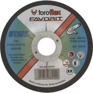 Triuso Trennscheibe, verschiedenes Material und Maße, 5er Pack