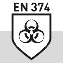 Triuso Nitril-Handschuh Grün Gr.XL EN374-2/3, 330mm, Baumwollbefür