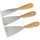 Triuso Spachtel-Set 3-tlg. m. Holz-  griff, 40,60,80 mm, Edelstahl