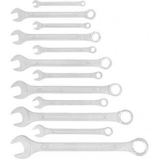 Triuso Gabel-Ringschlüsselsatz 12tlg. 6-13,15,17,19,22 DIN3113, Sta.