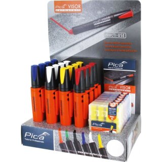 Triuso Display PICA VISOR, 16 Marker 4xR,4xG,4xB,4xW + 7 Minenetuis