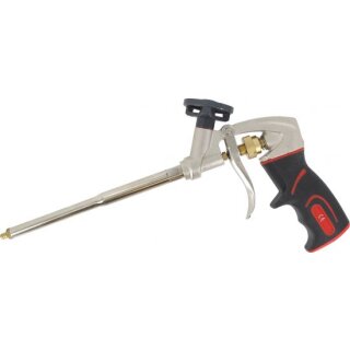 Triuso PU-Dosierpistole Chrome Profi mit Feinstellschraube