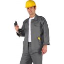 Triuso Jacke grau Gr.5XL 250 GSM 100% Baumwolle