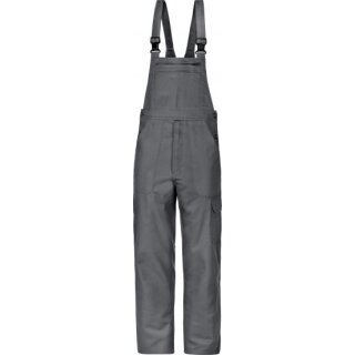 Triuso Latzhose grau Gr.42 250 GSM 100% Baumwolle