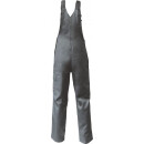 Triuso Latzhose grau Gr.42 250 GSM 100% Baumwolle