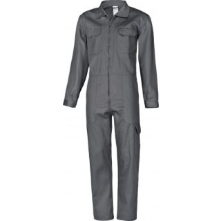 Triuso Overall grau Gr.64 250 GSM 100% Baumwolle