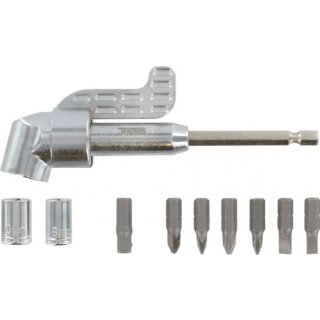 Triuso Winkel-Schraubervorsatz für Akkuschrauber inkl. Zubehör