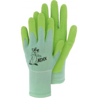 Triuso Kinderstrickhandschuh Gr.4, blau, Nylon mit Latexbesch., 4,89
