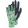 Triuso Gartenstrickhandschuh Gr.7, grün, Nylon mit Latexbesch.