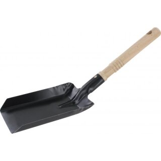 Triuso Kohlenschaufel 11x18cm,schwarz 0,75mm, robust, Holzheft