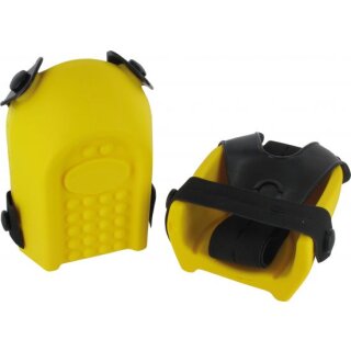 Triuso Knieschoner gelb Stufe 0,1Paar 2 Riemen, für glatte Flächen