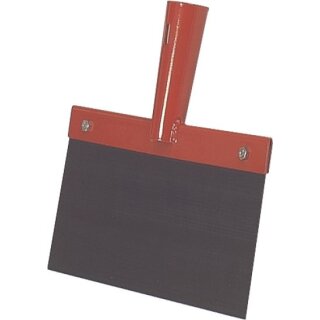 Triuso Stoßscharre 150x1,0mm,montiert lackiert, mit Stiel - Speditionsversand