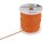 Triuso Reflektorleine 2mm,50m,Orange, floureszierend mit Reflektorfür