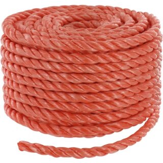 Triuso Mehrzweckseil 20m, 6mm, orange Polypropylen