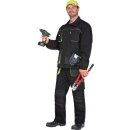 Triuso Bundhose schwarz/grün Gr.42 270gr. 65% Polyester / 35% BW