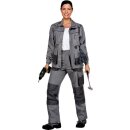 Triuso Bundhose grau/schwarz Gr.106 270gr. 65% Polyester / 35% BW