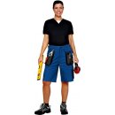 Triuso Hose kurz blau/grau Gr.64 270gr. 65% Polyester / 35% BW