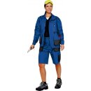 Triuso Hose kurz blau/grau Gr.64 270gr. 65% Polyester / 35% BW