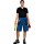Triuso Hose kurz blau/grau Gr.64 270gr. 65% Polyester / 35% BW