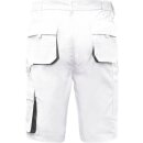 Triuso Hose kurz weiß/grau Gr.66 270gr. 65% Polyester / 35% BW