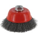 Triuso Topfbürste 75mm, Stahl,gewellt M14, 0,30mm, zweireihig