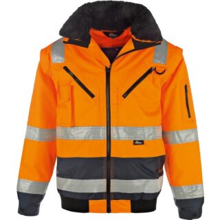 Triuso Warnschutz-Kontr.-Pilotenjacke Orange, Gr.3XL, VWJK126C
