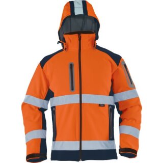 Triuso Kontrast-Softshelljacke, Orange 100% Poly, versch. Größen, VWJK177