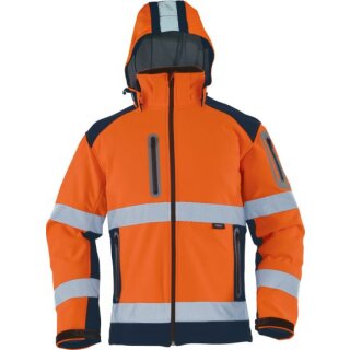 Triuso Kontrast-Softshelljacke,Orange 100% Poly, Gr.M, VWJK177