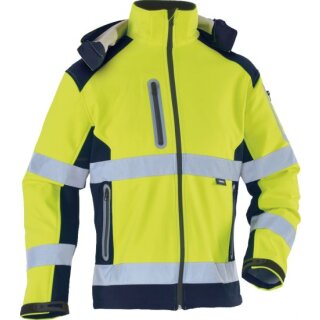 Triuso Kontrast-Softshelljacke, Gelb  100% Poly, versch. Größen, VWJK177