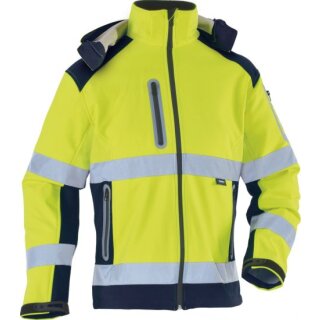 Triuso Kontrast-Softshelljacke, Gelb 100% Poly, Gr.M, VWJK177