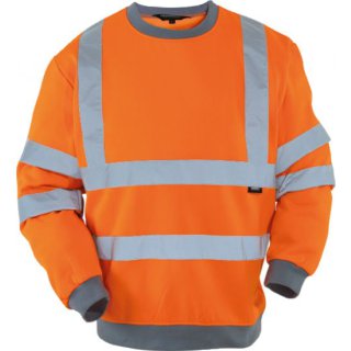 Triuso Warnschutz-Sweatshirt, Orange 65% Poly 35% BW,Gr.4XL, VWFC12