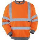 Triuso Warnschutz-Sweatshirt, Orange 65% Poly 35% BW,Gr.L, VWFC12