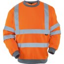 Triuso Warnschutz-Sweatshirt, Orange 65% Poly 35% BW,Gr.XL, VWFC12