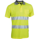 Triuso Warnschutzpoloshirt, Gelb Gr. XL, Coolpass, VWPS01A