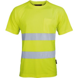 Triuso Warnschutz T-shirt, Gelb Gr. XL, Coolpass, VWTS01A