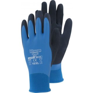 Triuso Wonder Grip Aqua WG318-T versch. Größen, Blau  Latex, 2-Fach getaucht